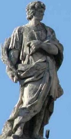 Statue of Saint Paul of Ptolemais By Michele Mauri C1703 Colonnade of Saint PeterS Basilica Rome Italy