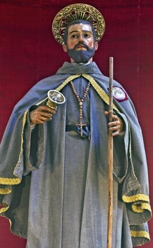 Detail of A Statue of Saint Pedro In The Cathedral of La Laguna Spain Date And Artist Unknown Photographed On 28 April 2014 By Koppchen