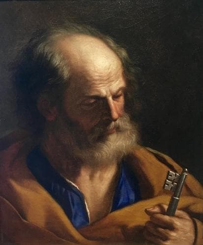The Painting Saint Peter By Guercino 1650 Crocker Art Museum Sacramento California