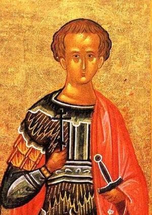 Icon Saint Polieuctus of Caesarea Date And Artist Unknown