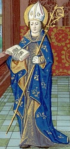 Illustration of Saint Privatus of Mende From The Croy Book of Hours 15Th Century By Simon Liboron Bibliothèque De LAssemblée Nationale Paris