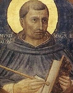 Detail of A Painting of Saint Raymond of Penyafort Date And Artist Unknown