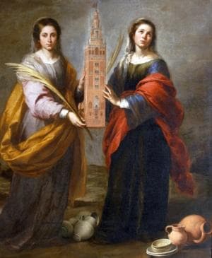 Saint Justina And Saint Rufina