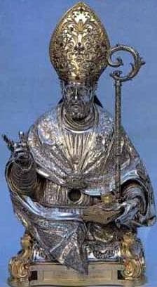 Silver Reliquy For San Sabino Atripalda Date And Artist Unknown Church of San Ippolisto Atripalda Italy