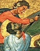 Detail From A Holy Card Saint Satyrus