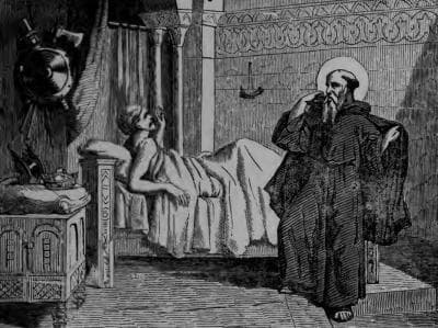 Saint Severinus Abbot of Agaunum From Pictorial Lives of The Saints