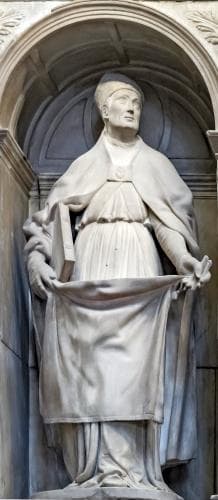 Marble Statue of Saint Severus of Barcelona By Bartolomé Ordóñez 1519 Cathedral of The Holy Cross And Saint Eulalia Barcelona Spain