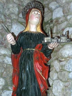 Statue of Saint Symphorosa Tossicia Teramo Abruzzo Italy Artist Unknown Photographed On 24 March 2013 By Infinitispazi