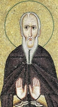 Detail of An 11Th Century Byzantine Mosaic of Saint Theodore The Studite Artist Unknown Hosios Loukas Monastery Boeotia Greece