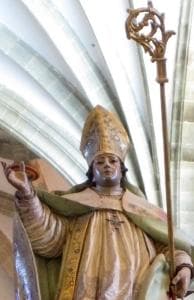 Detail of A Statue of Saint Turibius In The Cathedral of Astorga Spain Sculpture Unknown Photographed In July 2010 By Rodelar