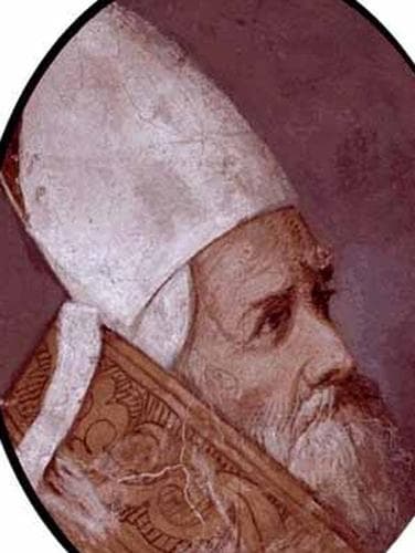 Detail of A Portrait of Saints Vedastus of Vercelli Date And Artist Unknown