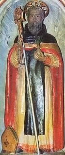 Statue of Saint Vitalis of Calabria At The Church of San Luca of Armentu