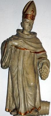 Wooden Statue of Saint Wigbert of Fritzlar C1700 Artist Unknown Church of Saint Mary In Burlo Germany