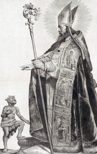 Detail of An Illustration of Saint Wulfram of Sens By Pieter Soutman 1650