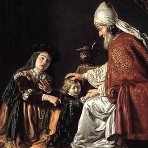 Detail From Hannah Giving Her Son Samuel To The Priest By Jan Victors 1645 Staatliche Museen Berlin