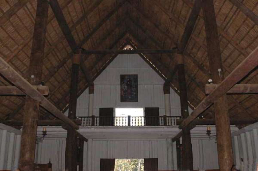 Reconstructed church, Mission San Luis de Apalachee, Tallahassee